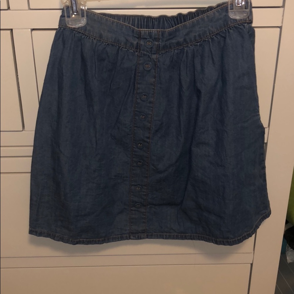 Denim skater skirt